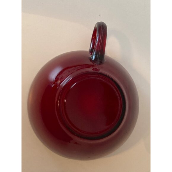 VTG Punch Tea Cup Ruby Red Glass Replacement No Markings - Picture 10 of 10